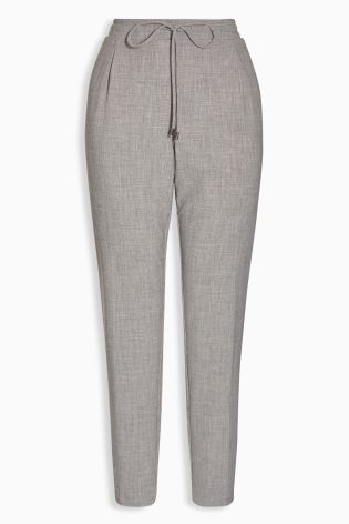 Grey Tapered Trousers